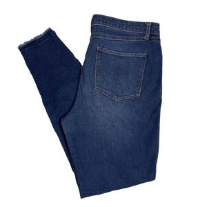 Dip Mid Rise Distressed Skinny Jeans Size 10 Repreve Stretch Denim